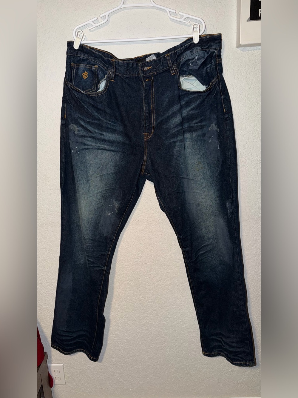Vintage Rocawear Men's Baggy Jeans Y2K Hip Hop Denim Blue